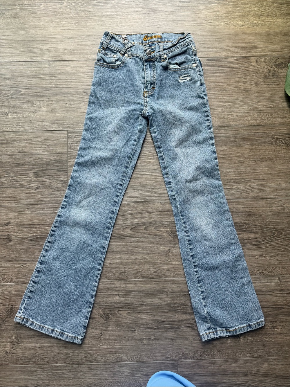 Vintage Y2K Skechers Flare Jeans Kids Size 10 2000s Denim